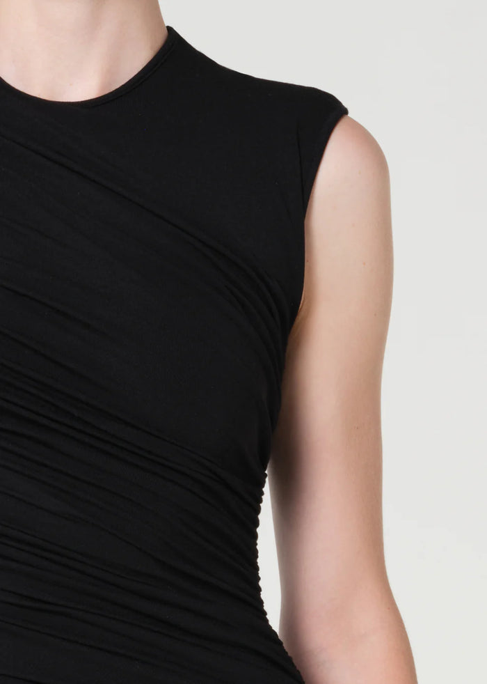 AGOLDE Dress Ester Twist Dress, Black Soho-Boutique