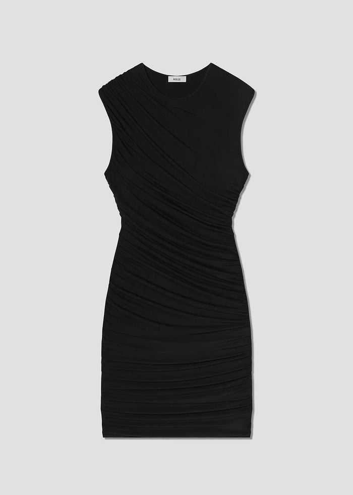 AGOLDE Dress Ester Twist Dress, Black Soho-Boutique