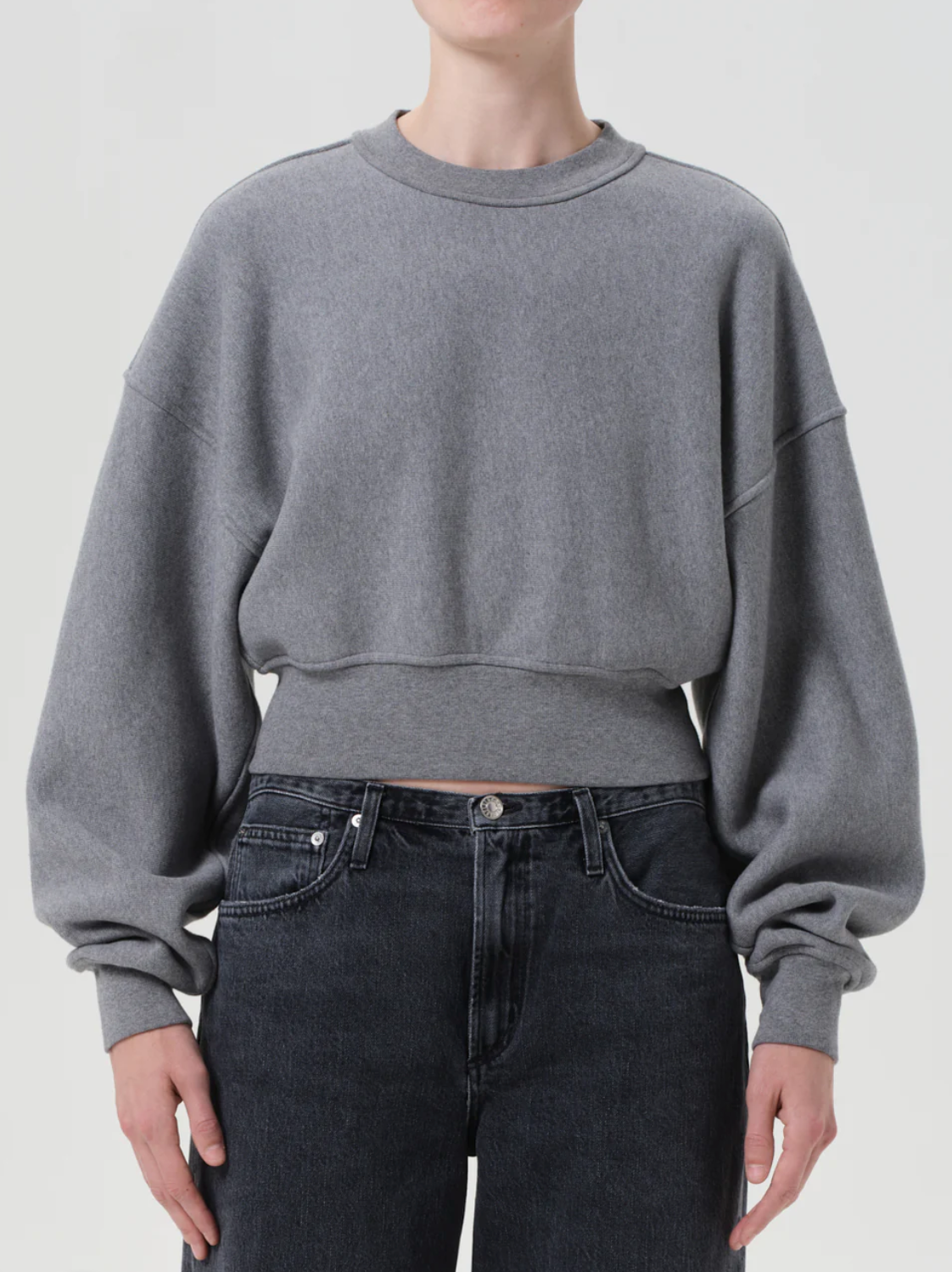 AGOLDE Sweatshirt Kit Sweatshirt, Grey Heather Soho-Boutique