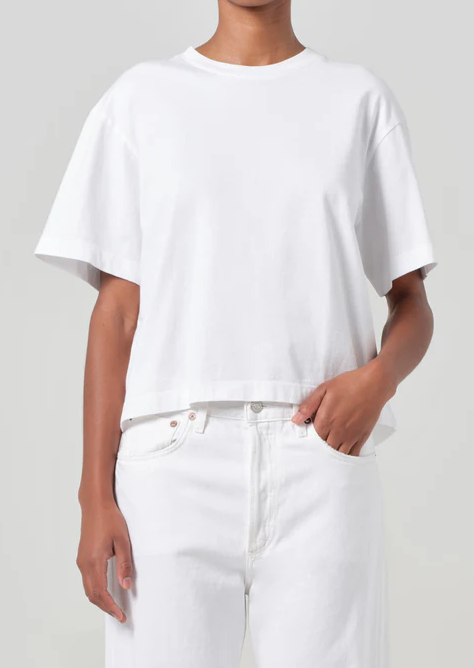 AGOLDE T-Shirt Sulma Tee, White Soho-Boutique