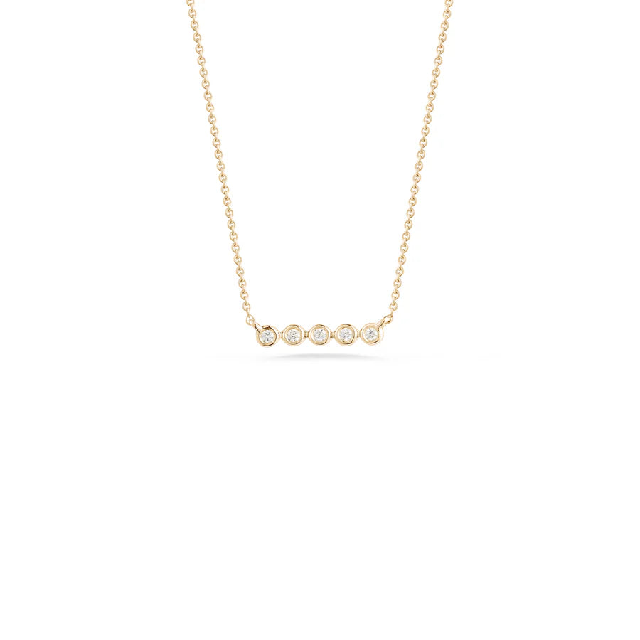 Dana Rebecca Designs Fine Jewelry Lulu Jack Mini Bezel Bar Necklace Soho-Boutique