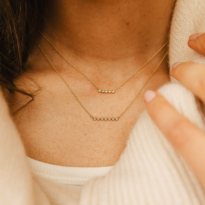 Dana Rebecca Designs Fine Jewelry Lulu Jack Mini Bezel Bar Necklace Soho-Boutique