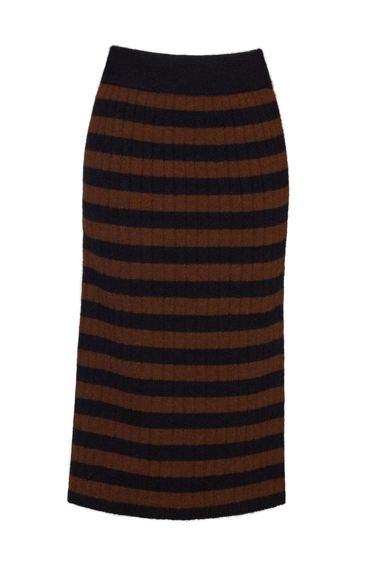 Eleven Six Pia Stripe Tube Skirt, Black Cocoa Stripe Soho-Boutique