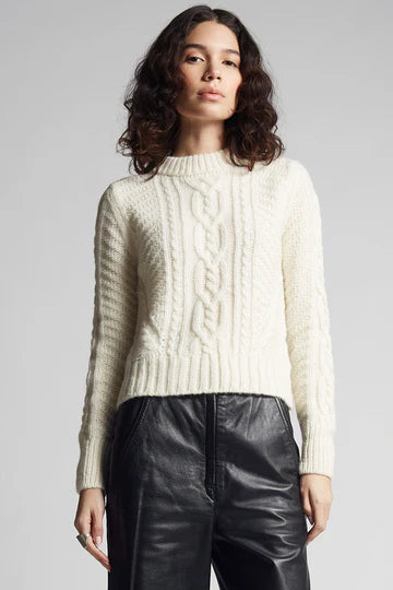 Eleven Six Sweater Carly Sweater, Ivory Soho-Boutique