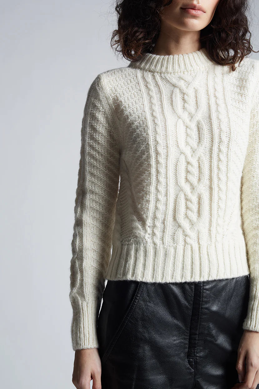 Eleven Six Sweater Carly Sweater, Ivory Soho-Boutique