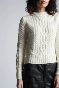 Eleven Six Sweater Carly Sweater, Ivory Soho-Boutique