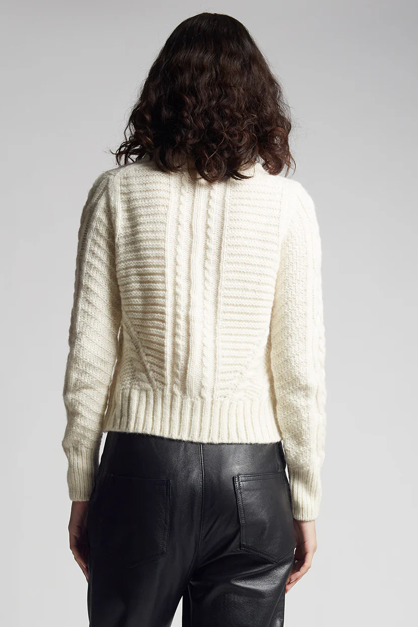 Eleven Six Sweater Carly Sweater, Ivory Soho-Boutique
