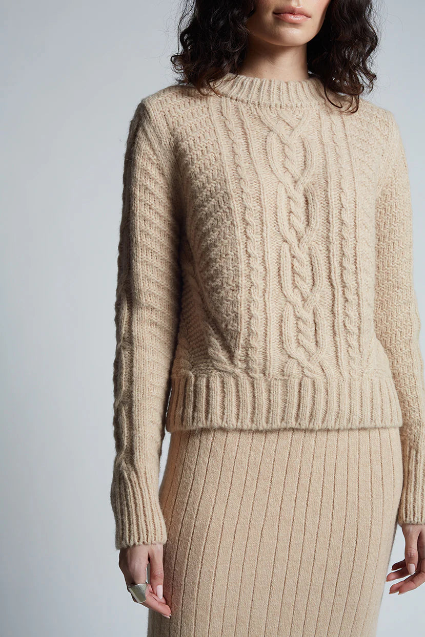 Eleven Six Sweater Carly Sweater, Pale Camel Soho-Boutique