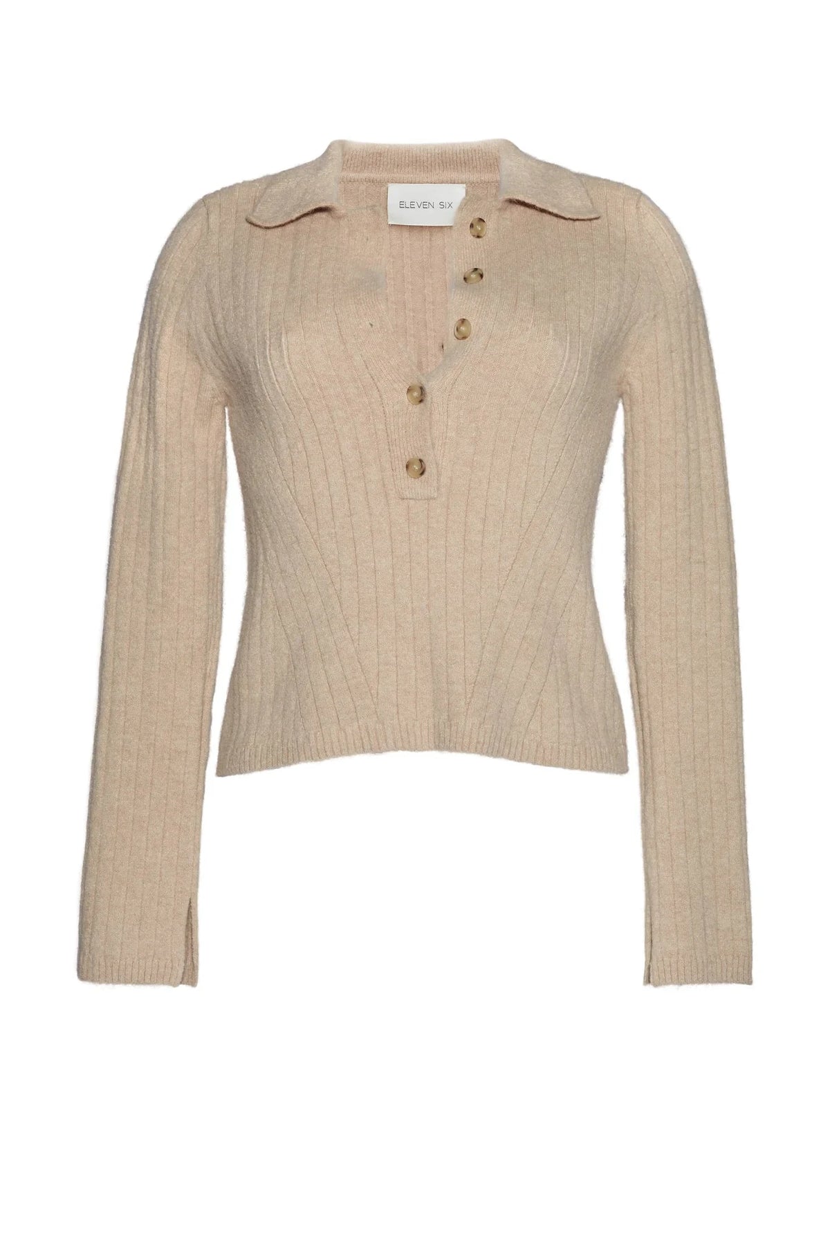 Eleven Six Sweater Elliot Sweater, Pale Camel Soho-Boutique