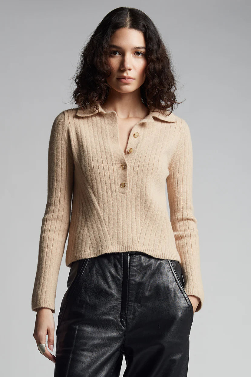 Eleven Six Sweater Elliot Sweater, Pale Camel Soho-Boutique