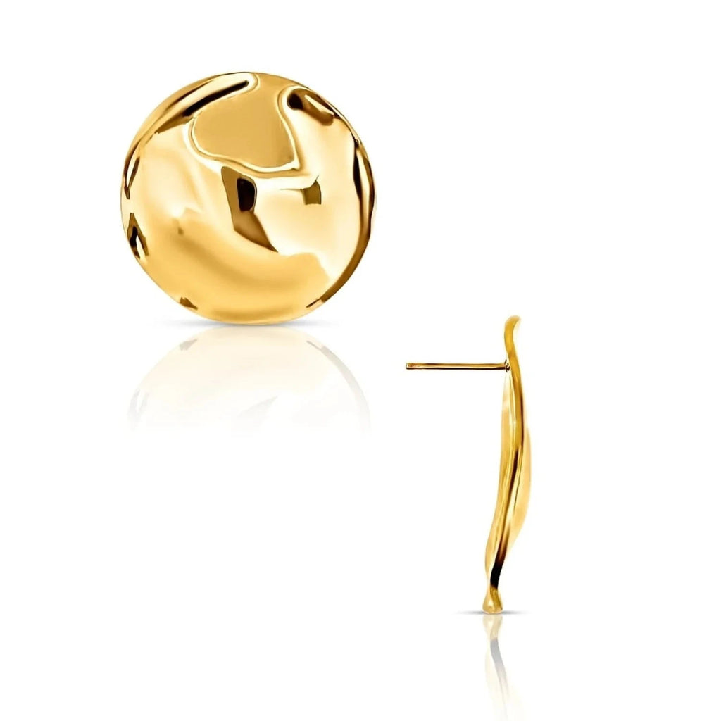 ピアス Numbering Ellipse Glass Earrings #5205 5BNY865 Callan Irregular Disc Earrings, Gold – Soho Boutique