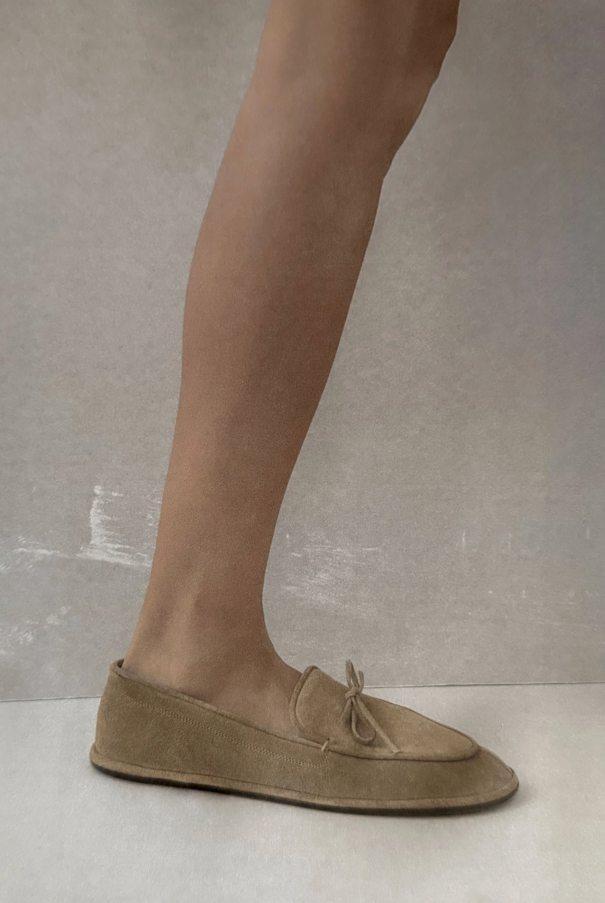 Emme Parsons Shoe Parker Moccasin, Taupe Suede Soho-Boutique