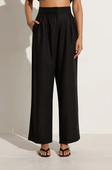 FAITHFULL THE BRAND Duomo Pant, Black Soho-Boutique