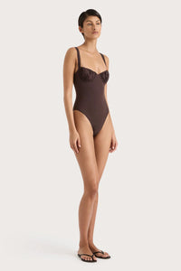 FAITHFULL THE BRAND Swim Frida One Piece, Coffee Soho-Boutique