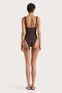 FAITHFULL THE BRAND Swim Frida One Piece, Coffee Soho-Boutique