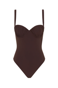 FAITHFULL THE BRAND Swim Frida One Piece, Coffee Soho-Boutique