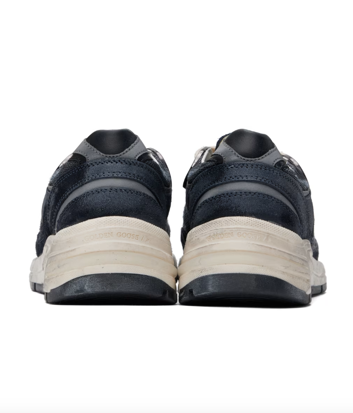 Golden Goose Deluxe Brand Sneakers Dad Star, Dark Blue Silver Soho-Boutique