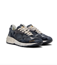 Golden Goose Deluxe Brand Sneakers Dad Star, Dark Blue Silver Soho-Boutique