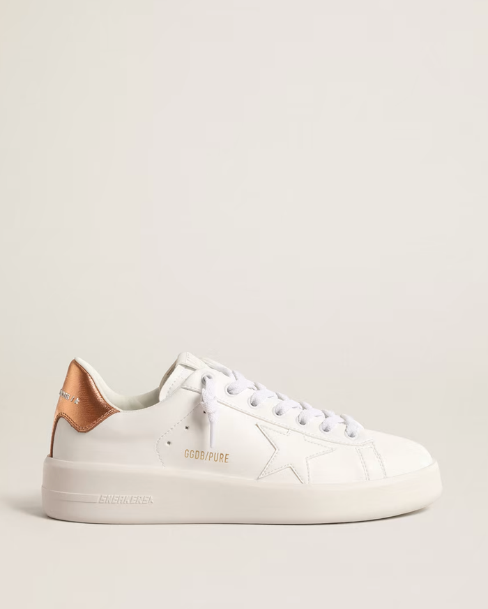 Golden Goose Deluxe Brand Sneakers Pure Star, White Bronze Soho-Boutique