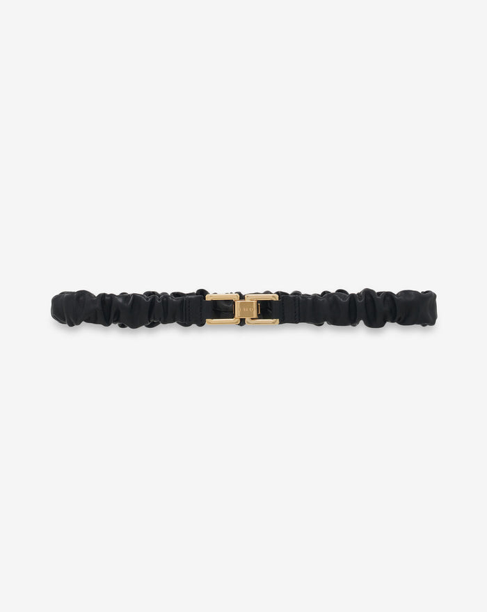 IRO Ajna Leather Belt, Black Soho-Boutique