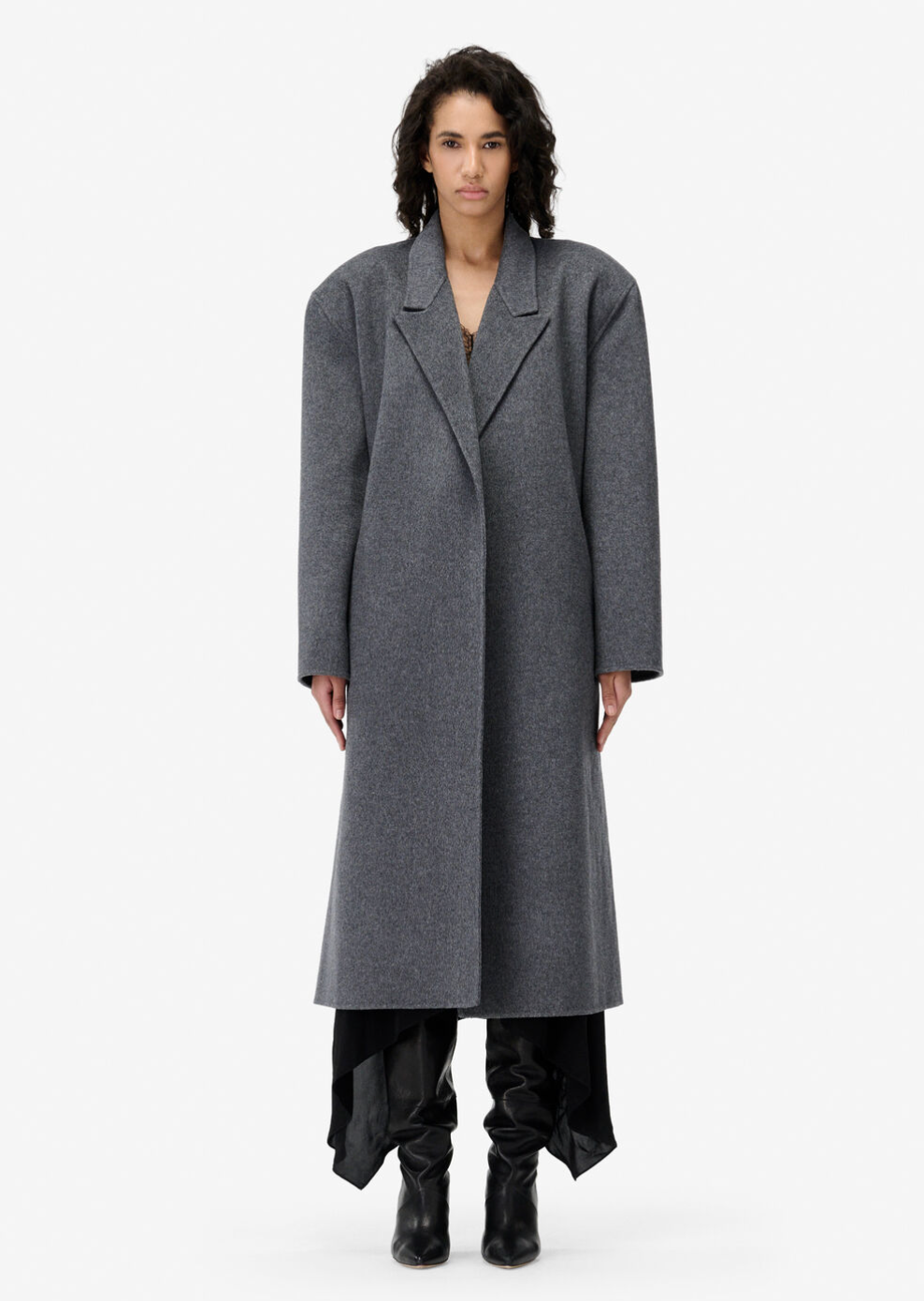 na.e allure coat グレー Nallie Coat, Gray Anthracite – Soho Boutique