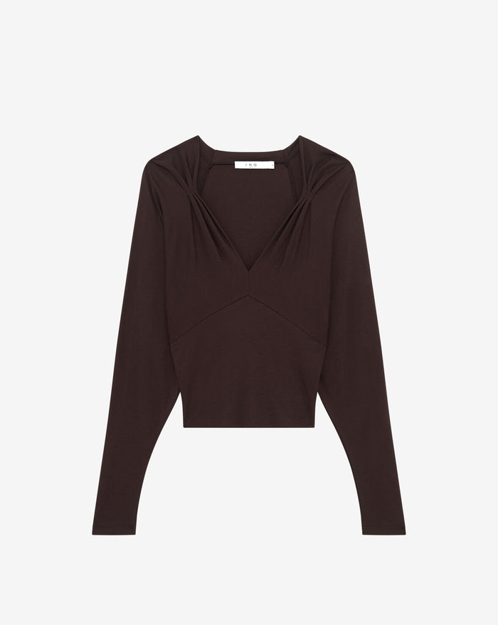 IRO Iloise Top, Chocolate Soho-Boutique