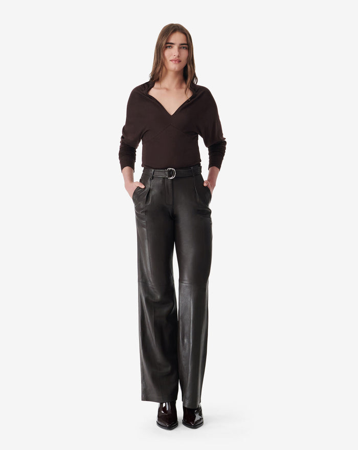 IRO Iloise Top, Chocolate Soho-Boutique