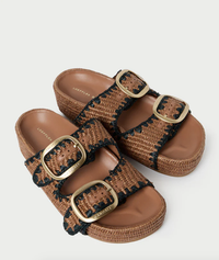 Loeffler Randall Sandal Theo Sandal, Brown Black Soho-Boutique
