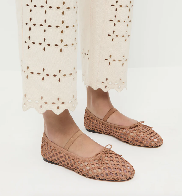 Leonie Crochet Flat, Brown – Soho Boutique Leonie Crochet Flat, Brown – Soho Boutique