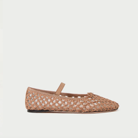 Loeffler Randall Shoe Leonie Crochet Flat, Brown Soho-Boutique