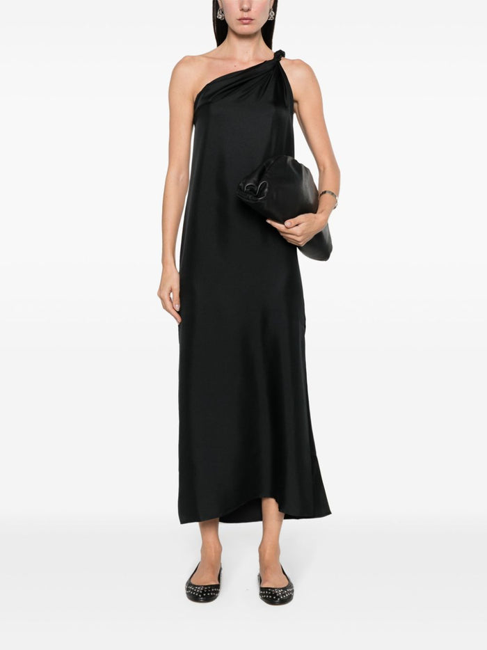 LouLou Studio Adela Dress, Black Soho-Boutique