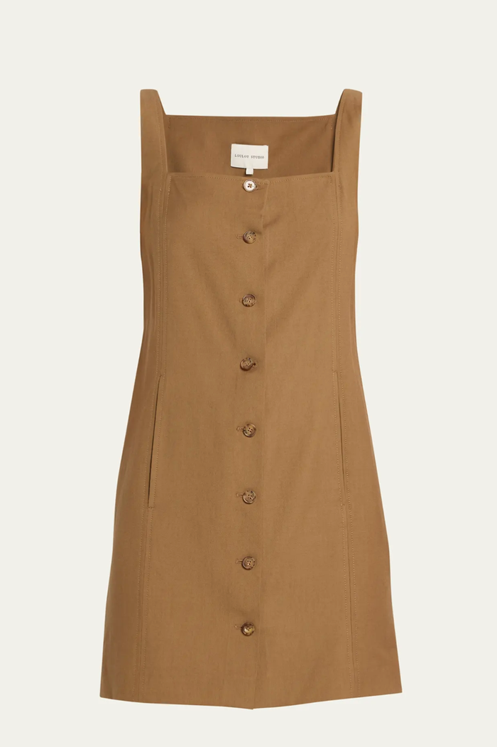 LouLou Studio Dress Idon Dress, Antique Brown Soho-Boutique