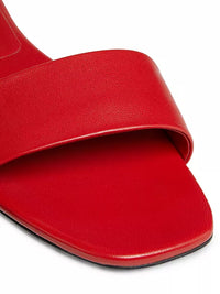 LouLou Studio Sandal Dina Leather Slides, Tomato Soho-Boutique