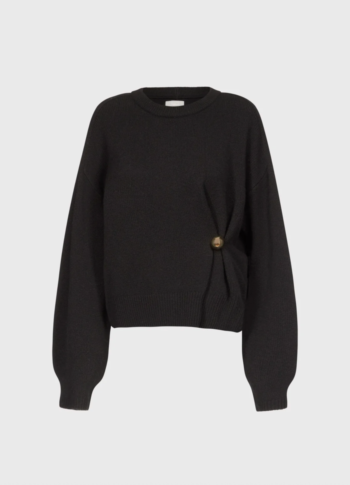 LouLou Studio sweater Bill Sweater, Black Soho-Boutique