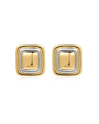 LUV AJ Earrings Dalia Two Tone Studs Soho-Boutique