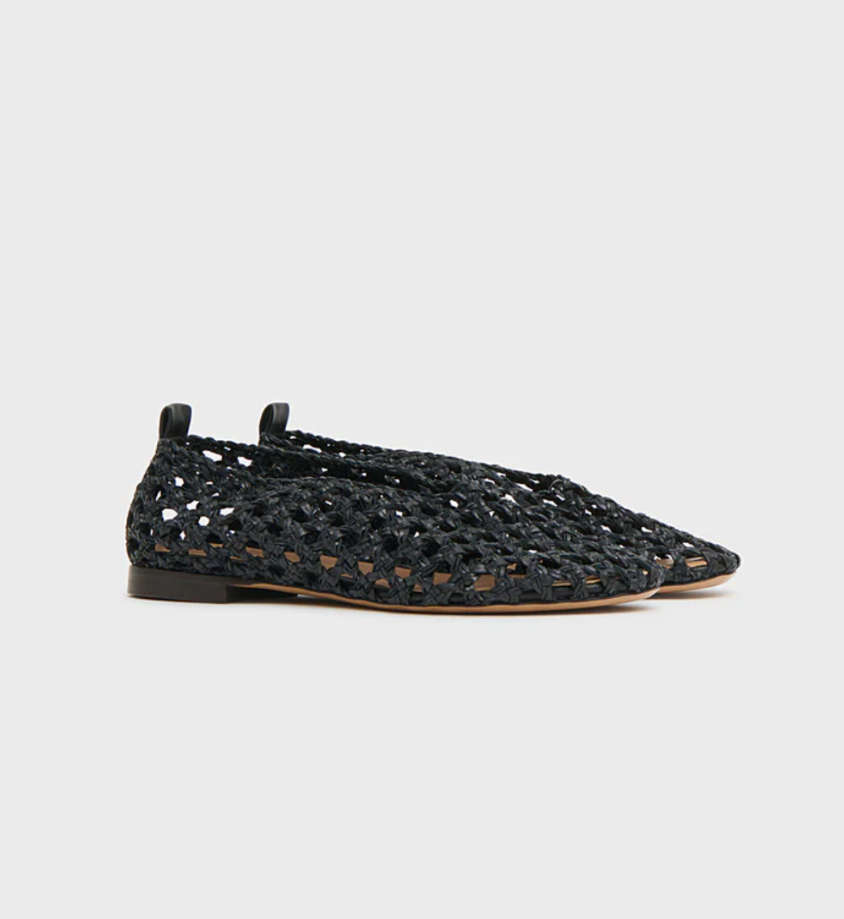 MANSUR GAVRIEL Shoe Woven Ballerina, Black Soho-Boutique
