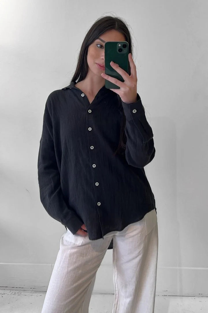 Natalie Busby Shirt The Closet Hero, Black Soho-Boutique