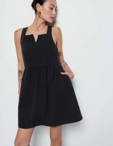 NATION LTD Dress Solie Dress, Jet Black Soho-Boutique