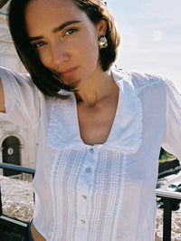 NATION LTD Pia Blouse, White Soho-Boutique