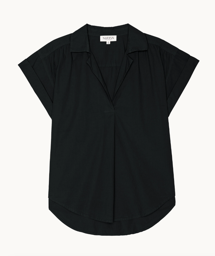 NATION LTD Shirt Elliot Shirt, Jet Black Soho-Boutique
