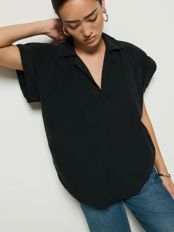 NATION LTD Shirt Elliot Shirt, Jet Black Soho-Boutique