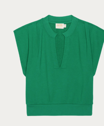 NATION LTD Sweatshirt Lenon Crewneck Sweatshirt, Verdant Green Soho-Boutique