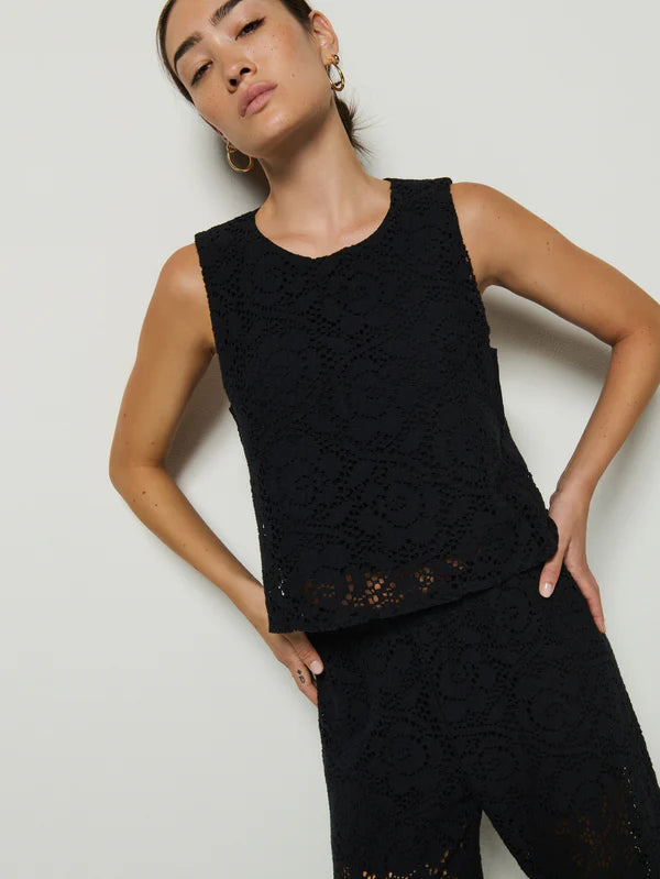 NATION LTD Tank Sheri Tank, Jet Black Soho-Boutique