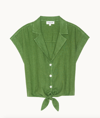 NATION LTD Top Noemi Tie Top, Green Lawn Soho-Boutique