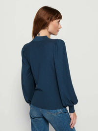 NATION LTD Top Shelby Cut Out Tee, Azure Soho-Boutique