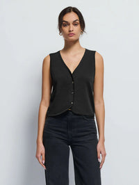 NATION LTD Vienna Vest, Jet Black Soho-Boutique