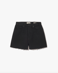 NILI LOTAN Short Cobain Denim Short, Jet Black Soho-Boutique