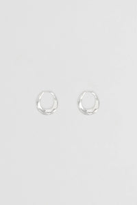 Nina Gordon Earrings Dajia Hoops Medium, Silver Soho-Boutique
