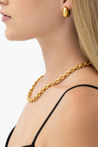 Nina Gordon Fine Jewelry Marina Chain Necklace, Gold Soho-Boutique