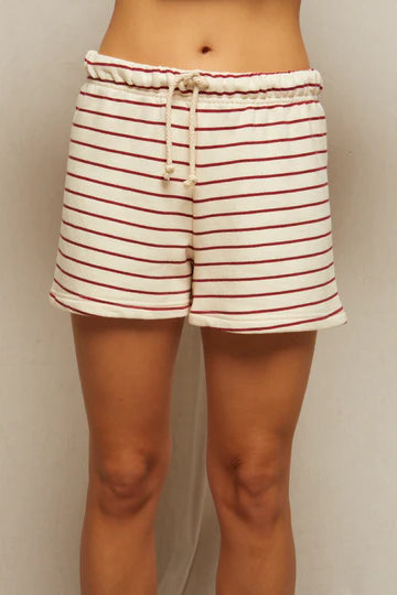 perfectwhitetee Shorts Bennie Short, Red/Natural Soho-Boutique